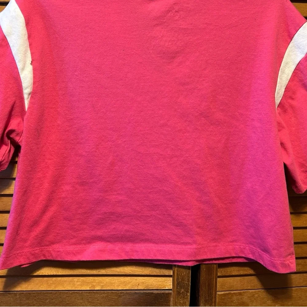 Mattel Barbie Pink V-Neck Cropped Top - Picture 11 of 12